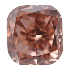 Фантазийный насыщенный Оранжевато- Розовый бриллиант, 0.2 карат 