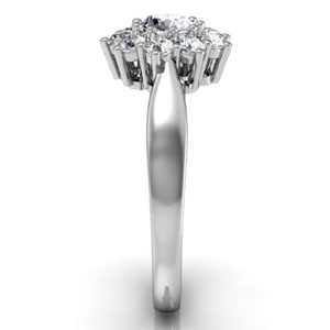 Перстень с бриллиантами  Флора  3'